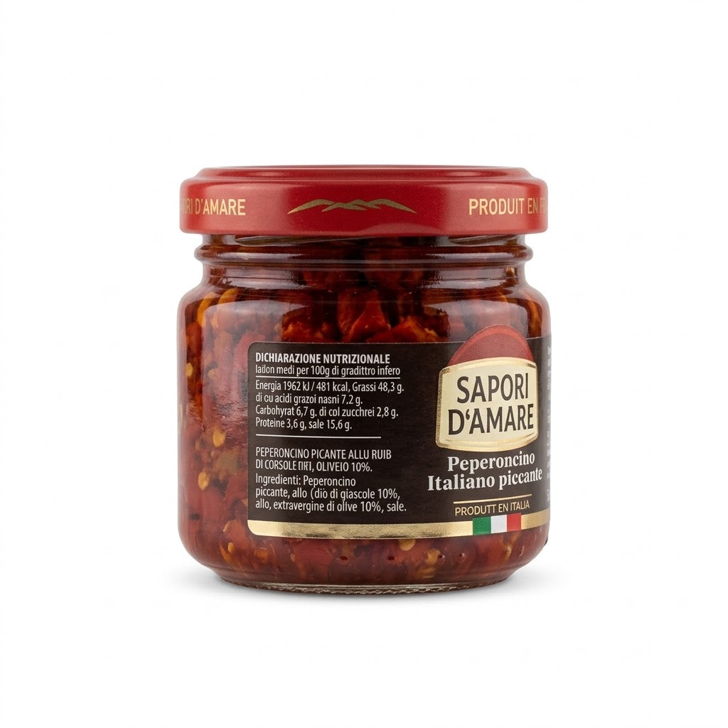 Sapori D'Amare Spicy Italian Chili Peppers in Oil 100g