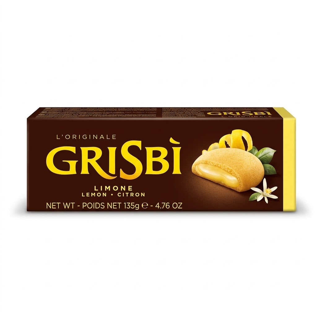 Grisbi Lemon Cream Filled Biscuits 135g – Vicenzi Italy