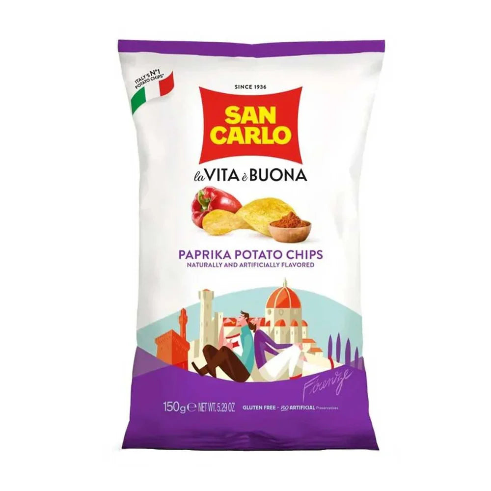 San Carlo Italian Paprika Potato Chips 150g