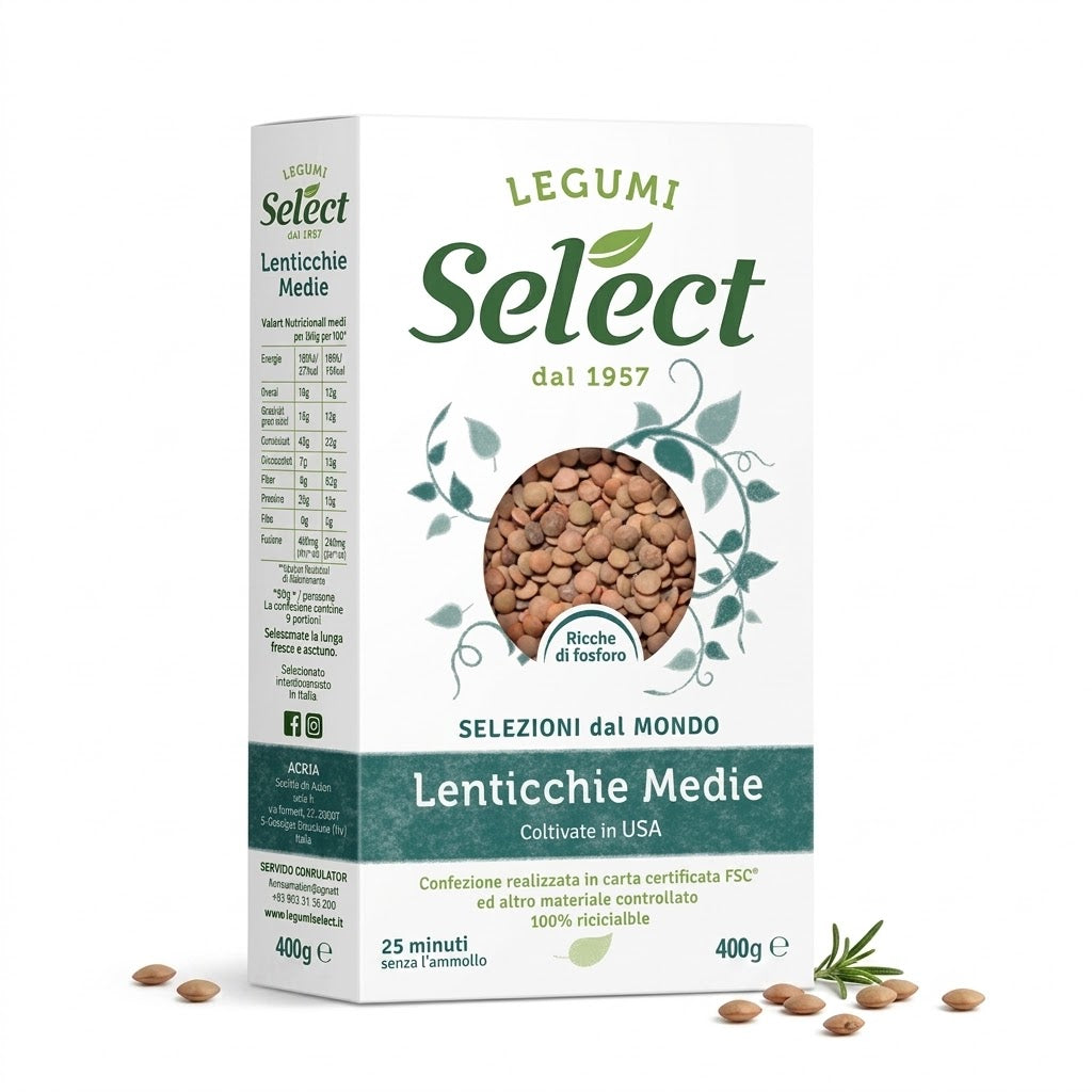 Select Medium Lentils 400g