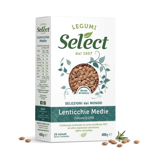 Select Medium Lentils 400g