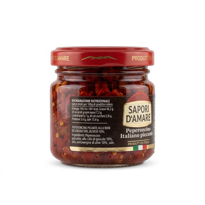 Sapori D'Amare Spicy Italian Chili Peppers in Oil 100g
