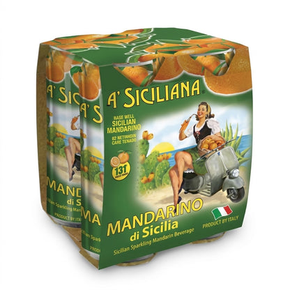 A' Siciliana Sicilian Mandarin Soda 4x330ml – Imported