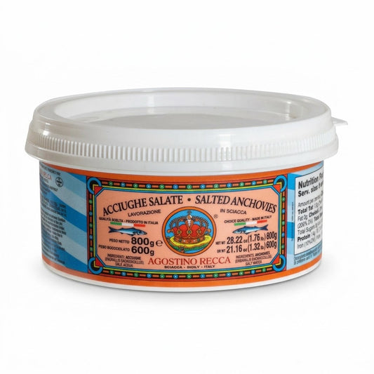 Agostino Recca Whole Salted Anchovies 800g