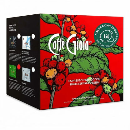 Caffè Gioia Espresso ESE Pods 150ct – Compostable Paper