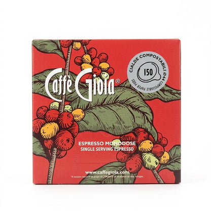 Caffè Gioia Espresso ESE Pods 150ct – Compostable Paper