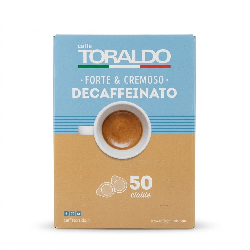 Caffè Toraldo Decaf Espresso Pods 50ct – Italian ESE Pods
