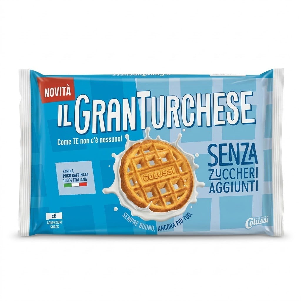 Colussi Gran Turchese No Added Sugar Biscuits 340g 