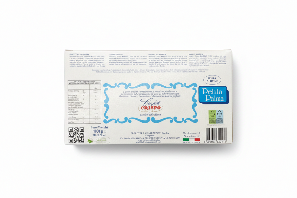 Confetti Crispo White Almond Dragees 1kg (1000g)