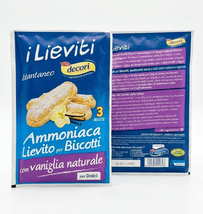 Decorì Biscuit Yeast with Baking Ammonia and Natural Vanilla