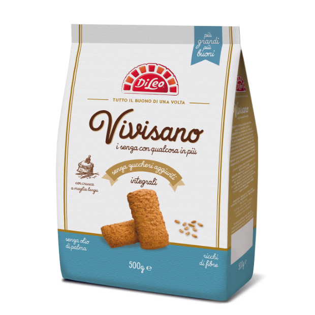 Di Leo Vivisano Whole Wheat Cookies 500g