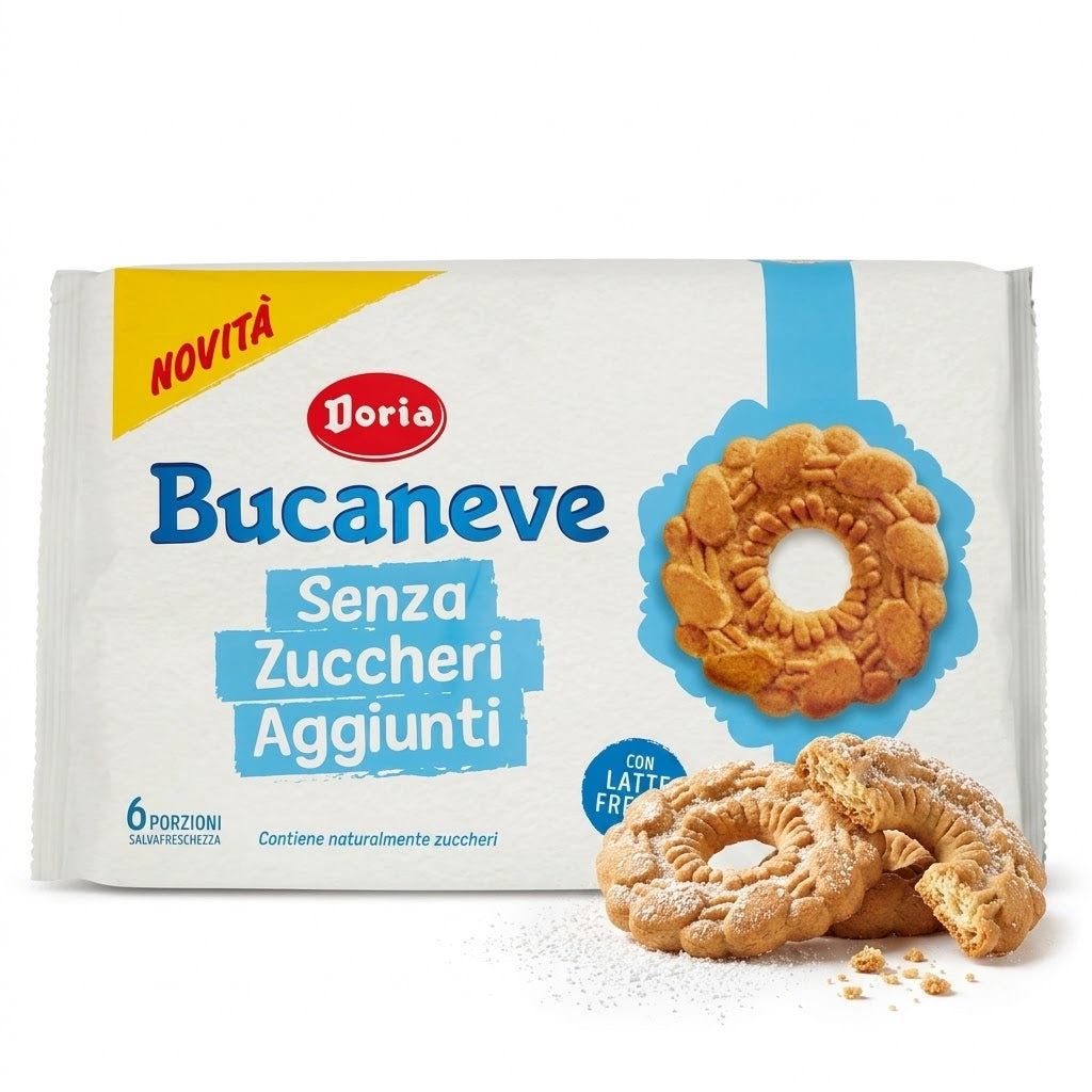 Doria Bucaneve Without Added SugarsBiscuits 265g