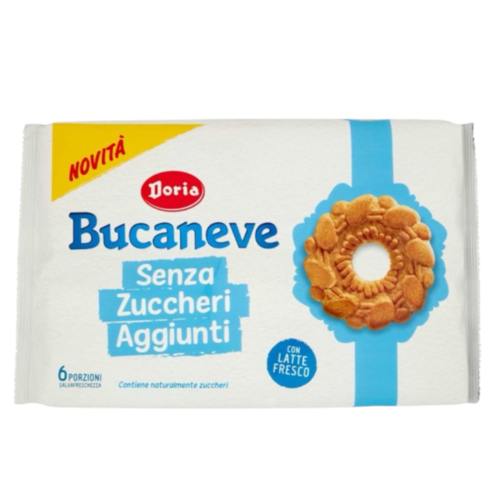Doria Bucaneve Without Added Sugars Biscuits 265g