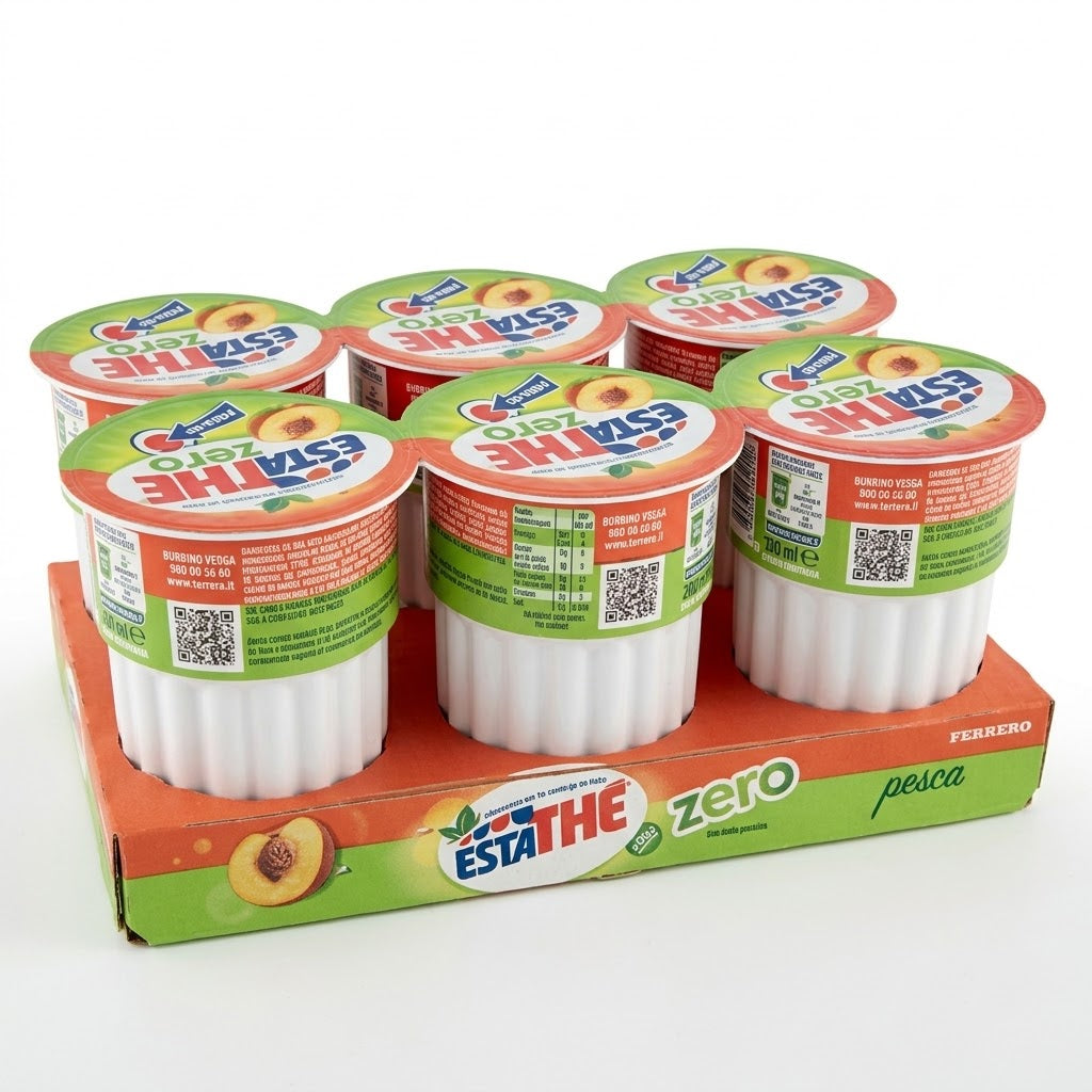 Estathé Zero Peach Ice Tea Cups 6-Pack (200ml Each) – Ferrero