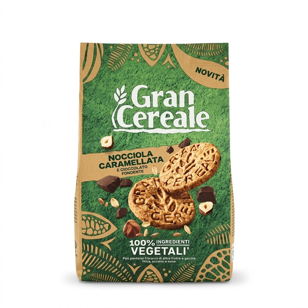 Gran Cereale Caramelized Hazelnut Dark Chocolate Biscuits 280g