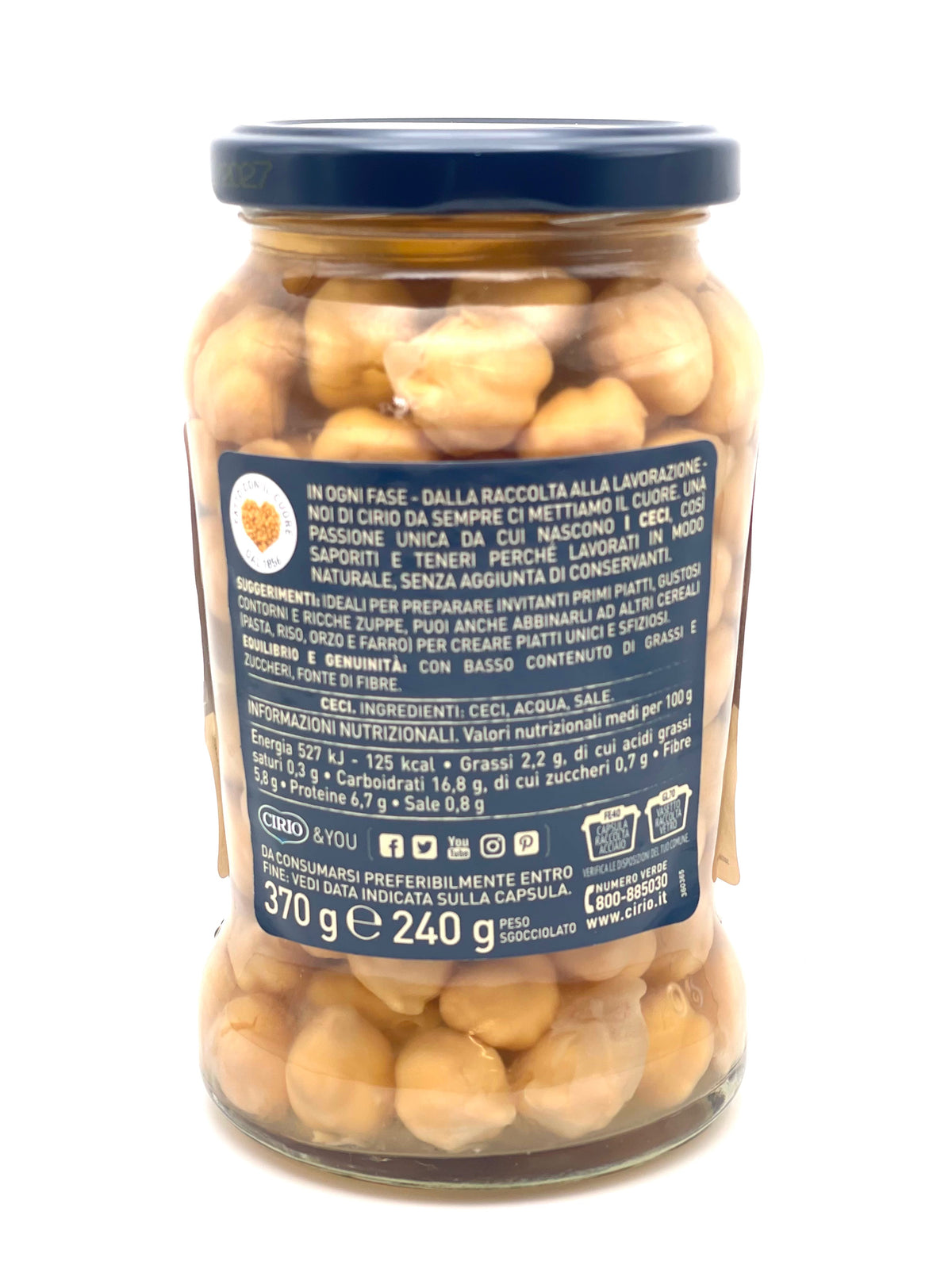 Cirio Chick Peas in Brine 370g