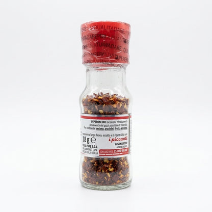 Italpepe Crushed Red Pepper Flakes 18g Glass Jar – Italy