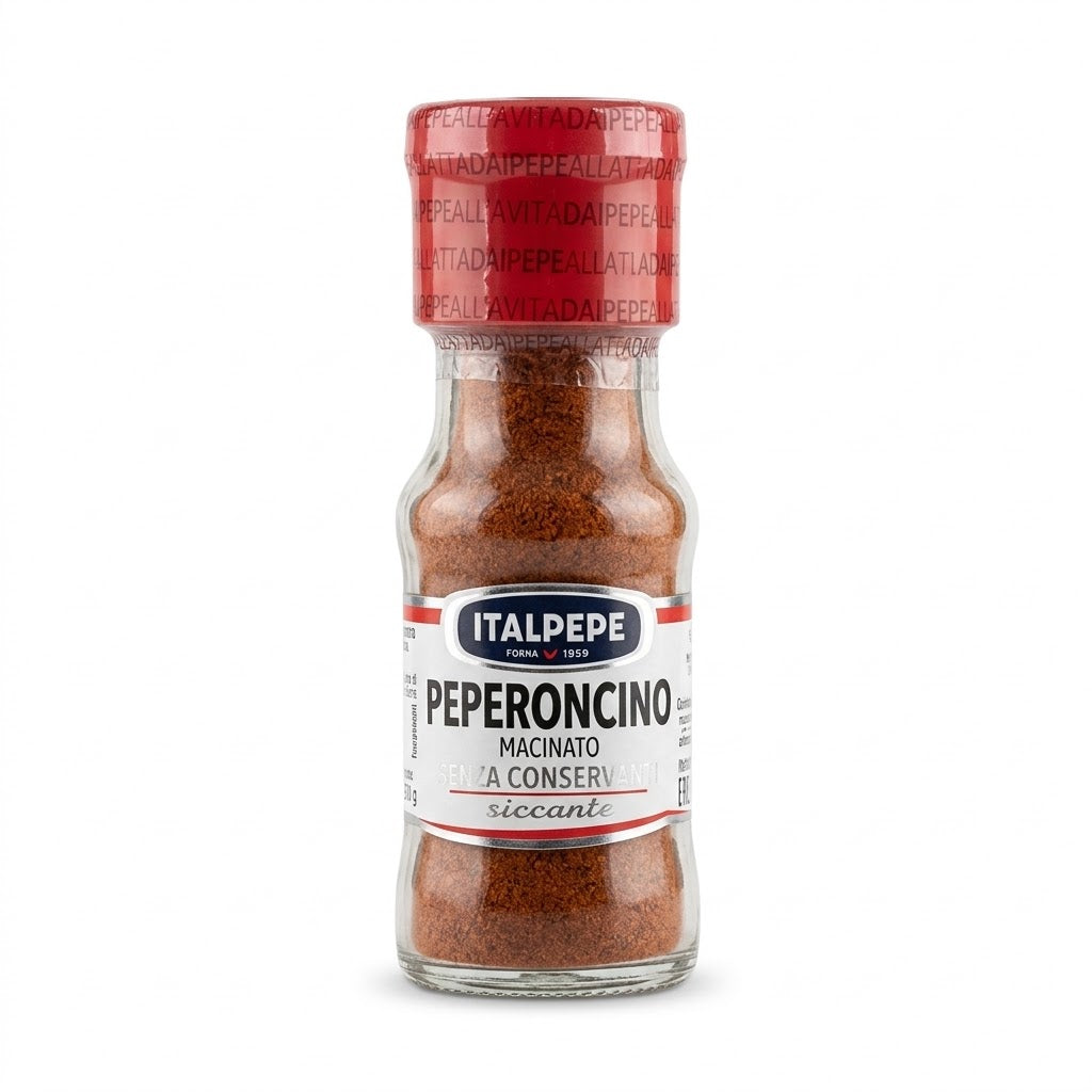 Italpepe Ground Hot Chili Pepper 27g Glass Jar – Italian