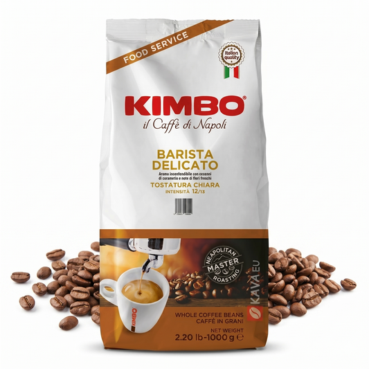 Kimbo Barista Delicato – Whole Coffee Beans (1kg)