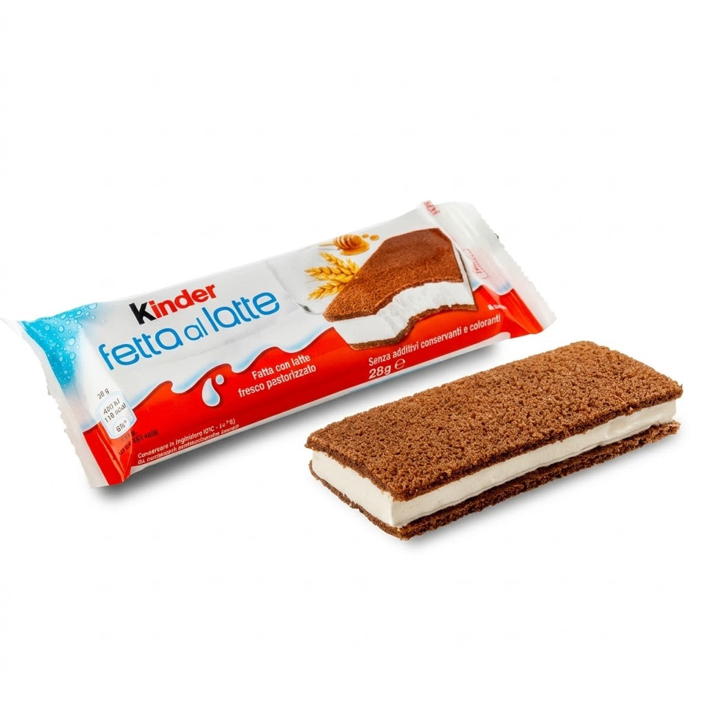 Kinder Fetta al Latte 5-Pack – Chilled Milk Cake Snack