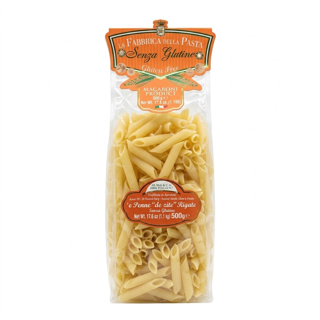La Fabbrica della Pasta Gluten Free Penne Rigate 500g Bag

