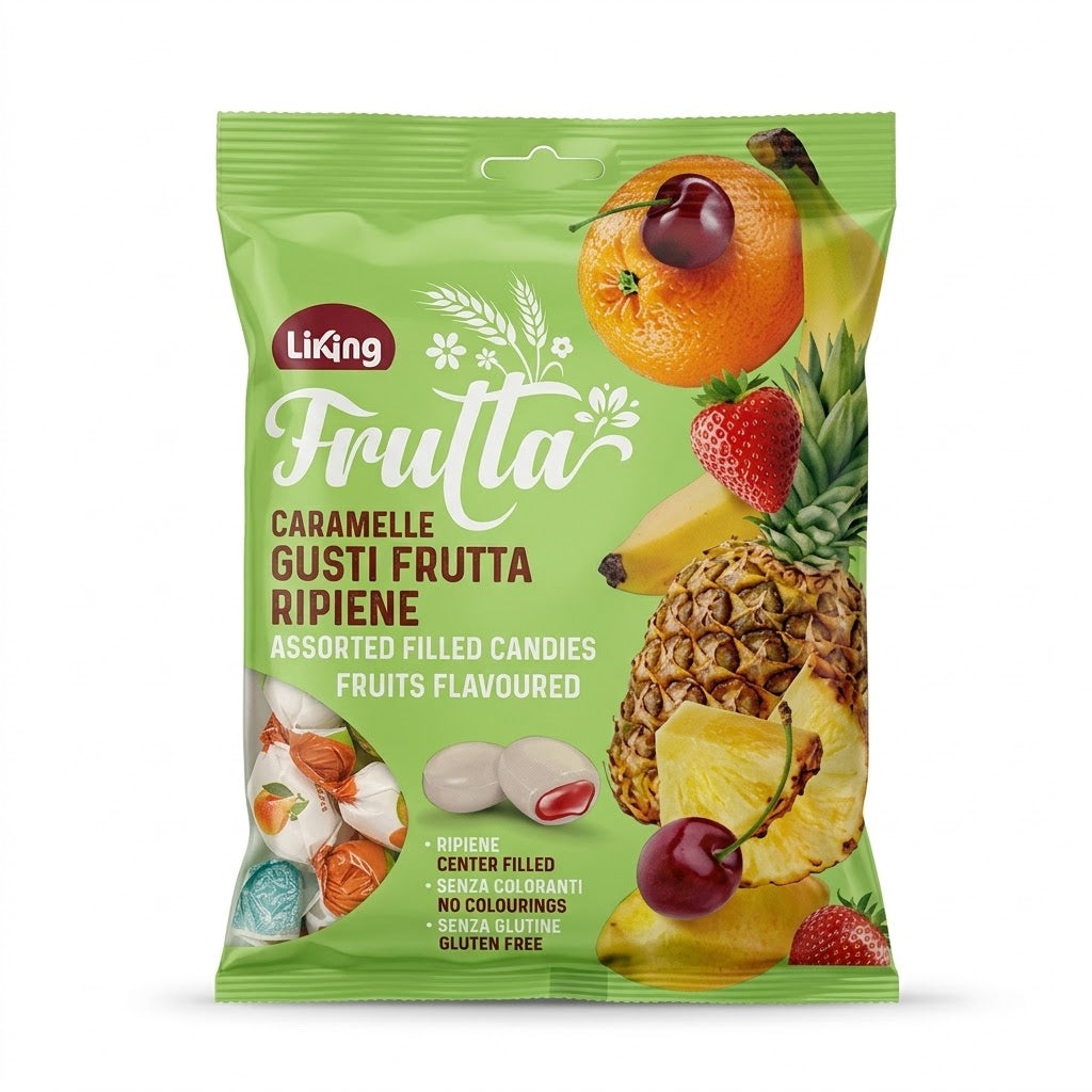 Liking Frutta Assorted Center-Filled Fruit Candies 150g