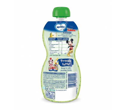 Mellin Disney Mickey Mouse Italian Pear Puree Squeeze Snack 100g