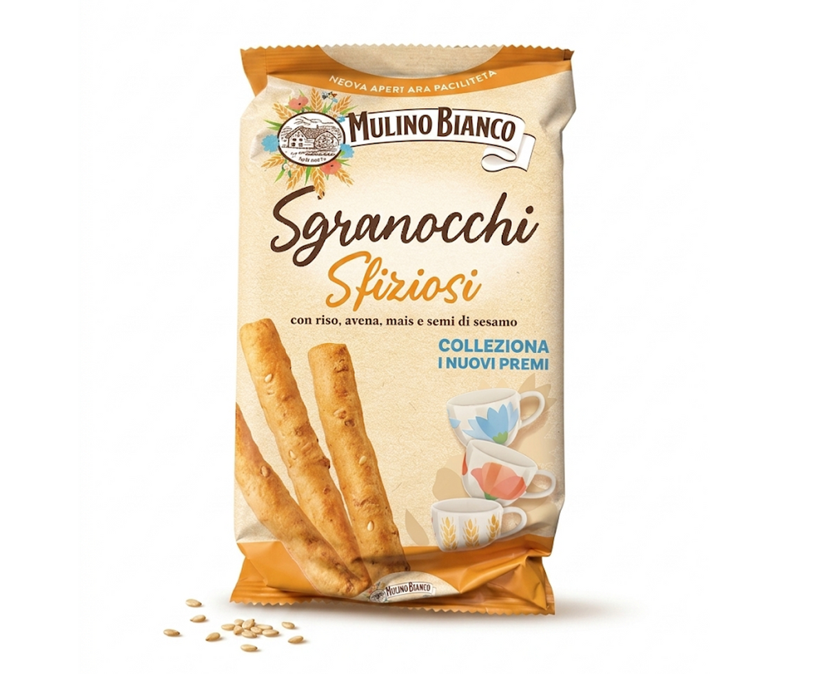 Mulino Bianco Sgranocchi Italian Multigrain Crunchy Breadsticks 210g