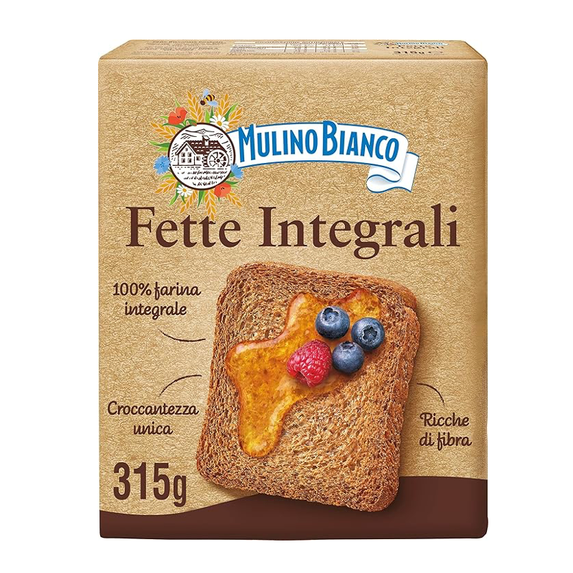 Mulino Bianco Whole Wheat Fette Biscottate 315g