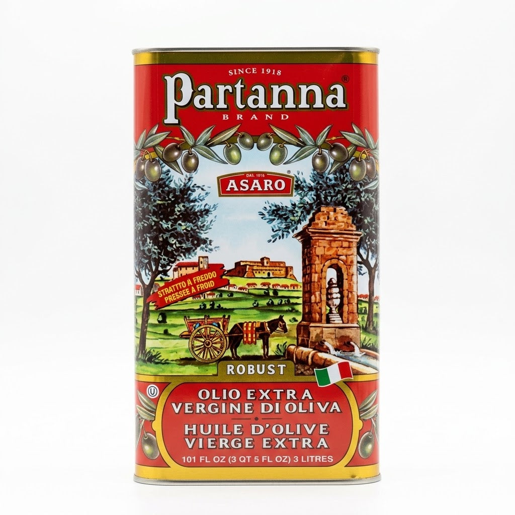 Partanna Robust Extra Virgin Olive Oil 3L Tin – Asaro