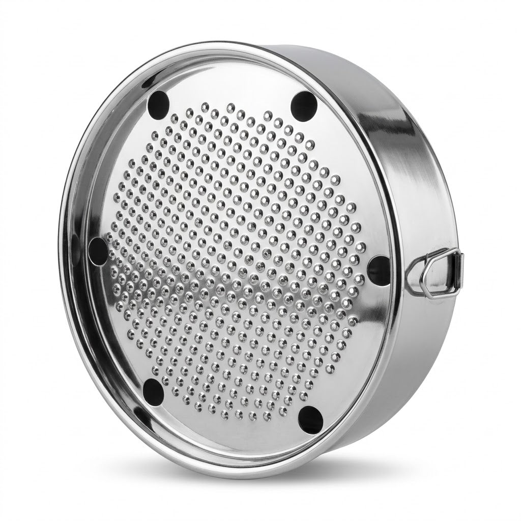 Pinti 18/10 Stainless Steel Rotary Cheese Grater – Italian Imported