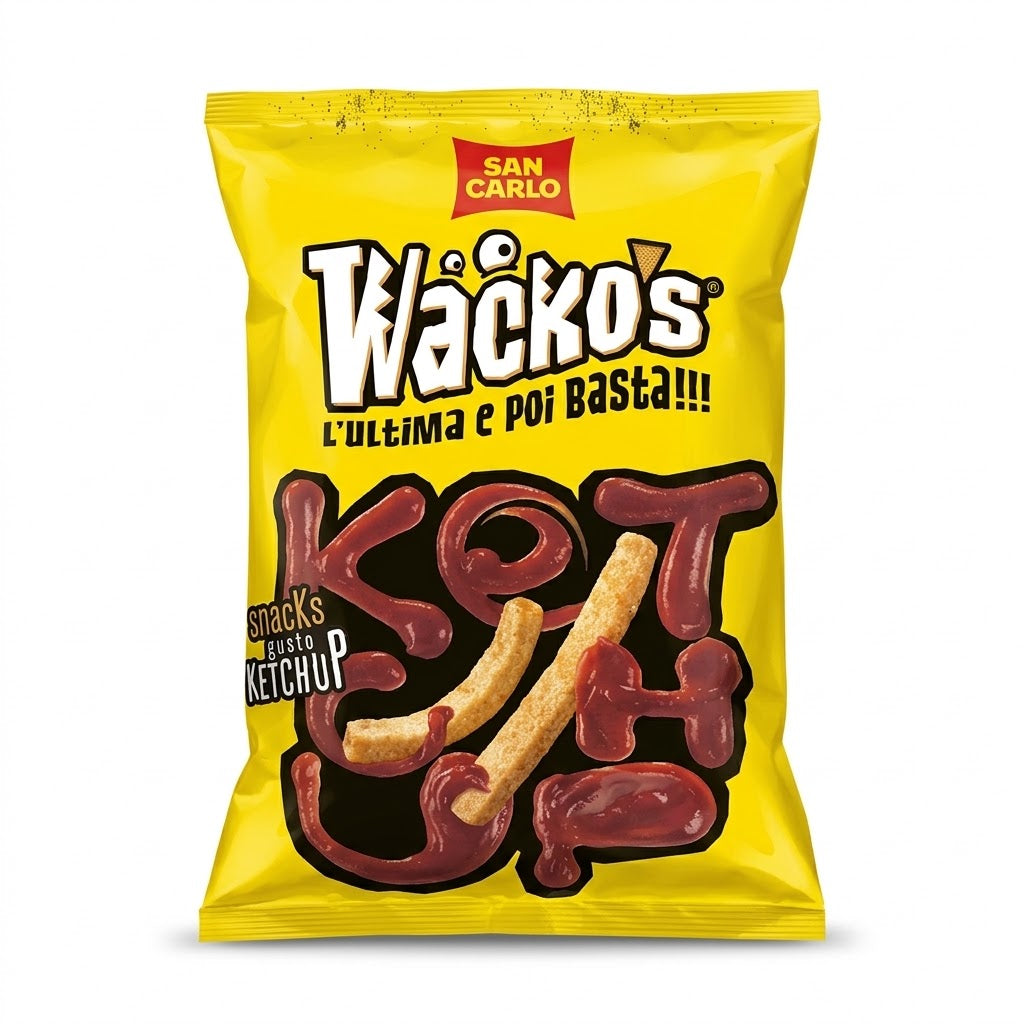 San Carlo Wacko's Ketchup Potato Snacks 90g – Italy Imported