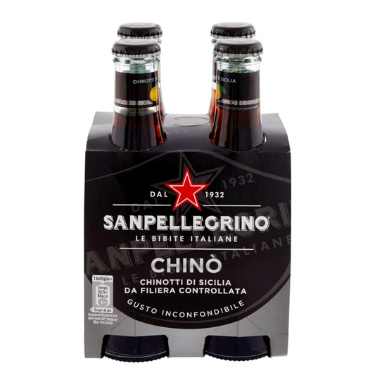 San Pellegrino Chinotto Italian Sparkling Citrus 200ml x 4 Bottles
