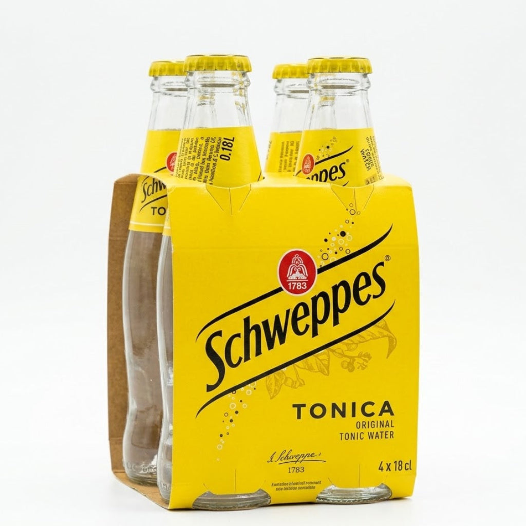 Schweppes Tonica Original Tonic Water 4-Pack Glass Bottles