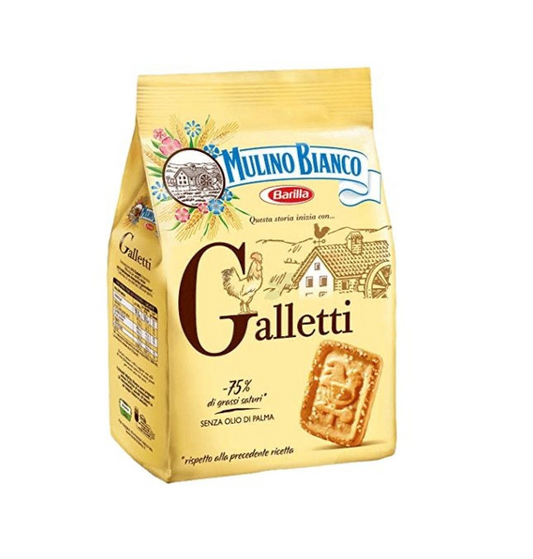 Mulino Bianco Galletti Buttery Shortbread Sugar Cookies 350g
