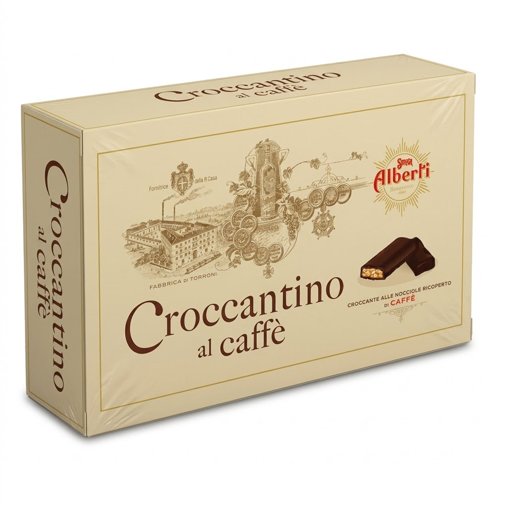 Strega Alberti Coffee Croccantino 300g – Dark Chocolate