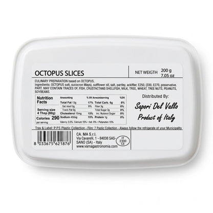 Vama Octopus Slices 200g – Imported Italian Seafood